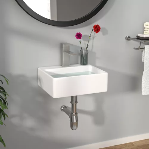 Welland falra szerelhető kerámia mosdó