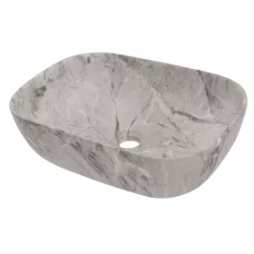 Welland pultra építhető kerámia mosdó - márvány