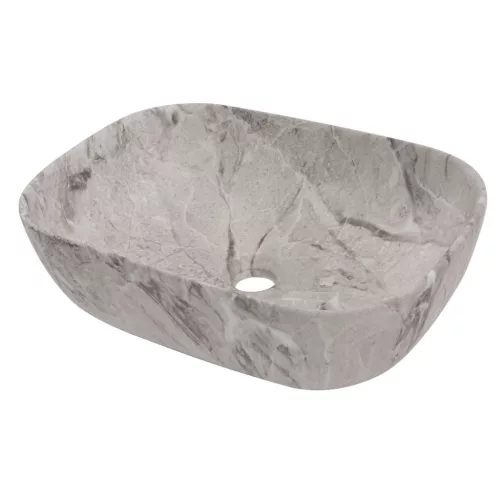 Welland pultra építhető kerámia mosdó - márvány