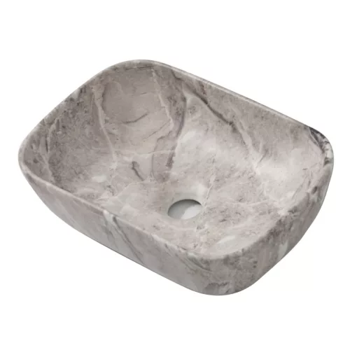 Welland pultra építhető kerámia mosdó - márvány