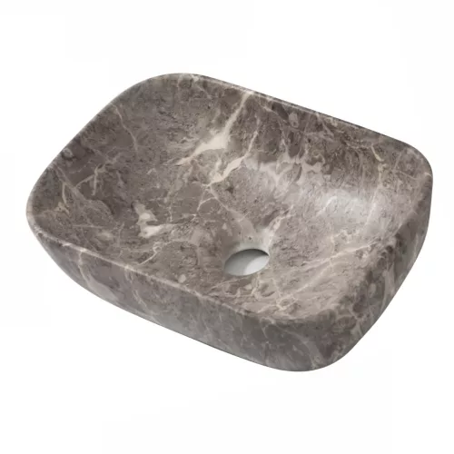 Welland pultra építhető kerámia mosdó - márvány