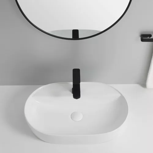 Welland pultra építhető kerámia mosdó