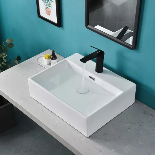 Welland pultra építhető kerámia mosdó