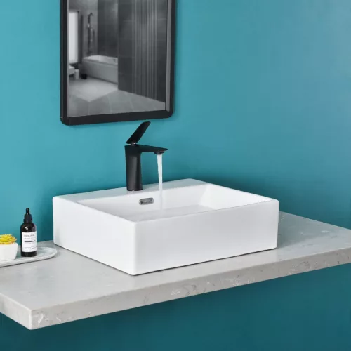 Welland pultra építhető kerámia mosdó