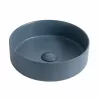 Welland pultra építhető kerámia mosdó - kék