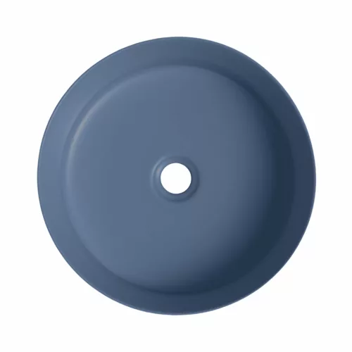 Welland pultra építhető kerámia mosdó - kék