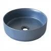 Welland pultra építhető kerámia mosdó - kék