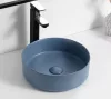 Welland pultra építhető kerámia mosdó - kék