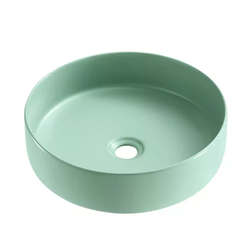 Welland pultra építhető kerámia mosdó - zöld