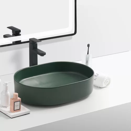 Welland 9720A pultra építhető mosdókagyló - 50 x 37 cm (zöld)