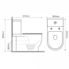 Welland Classico Rimless kompakt/monoblokk WC szett + soft-close WC ülőke
