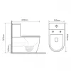 Welland kompakt/monoblokk WC szett + soft-close slim WC ülőke