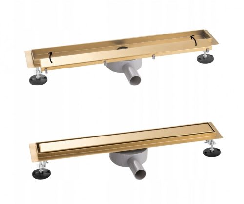 arany zuhanylefolyó 70 cm - átfordítható fedlap