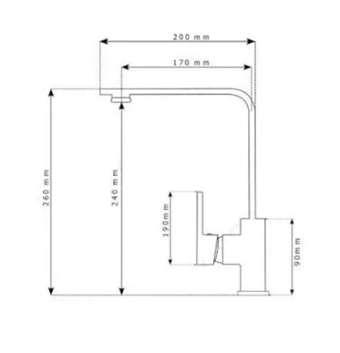 Gránit mosogató NERO Italia + Design csaptelep + dugóemelő (matt fekete)