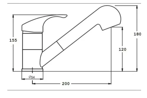 Gránit mosogató NERO Italia + kihúzható Shower csaptelep + adagoló (fehér)