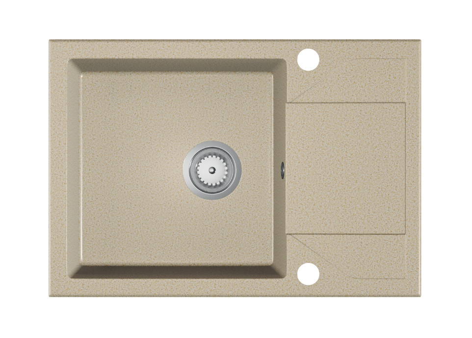 Gránit Mosogató EOS Adria + Design Csap + Szifon + Adagoló (bézs) termék 2. képe