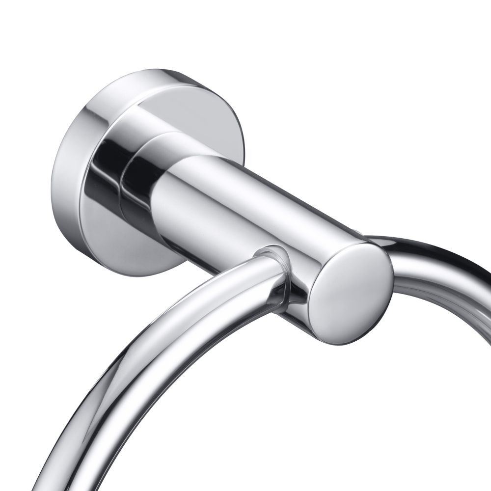 Welland Topaz törölközőtartó gyűrű - Ø16 cm - króm (96308-CH) termék 2. képe