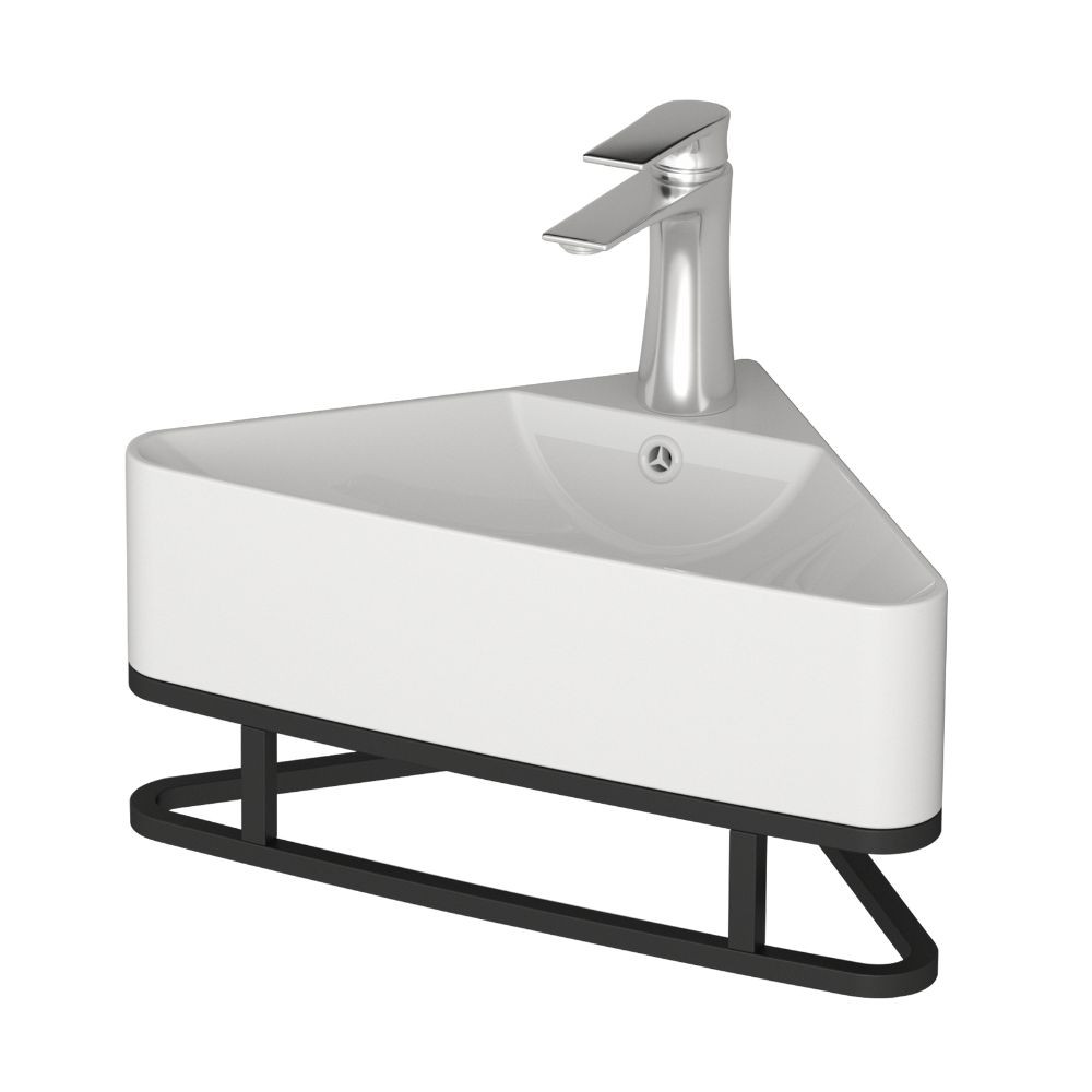 Welland Loft 5 részes sarok fürdőszobabútor szett LED tükörrel - 56 cm termék 2. képe