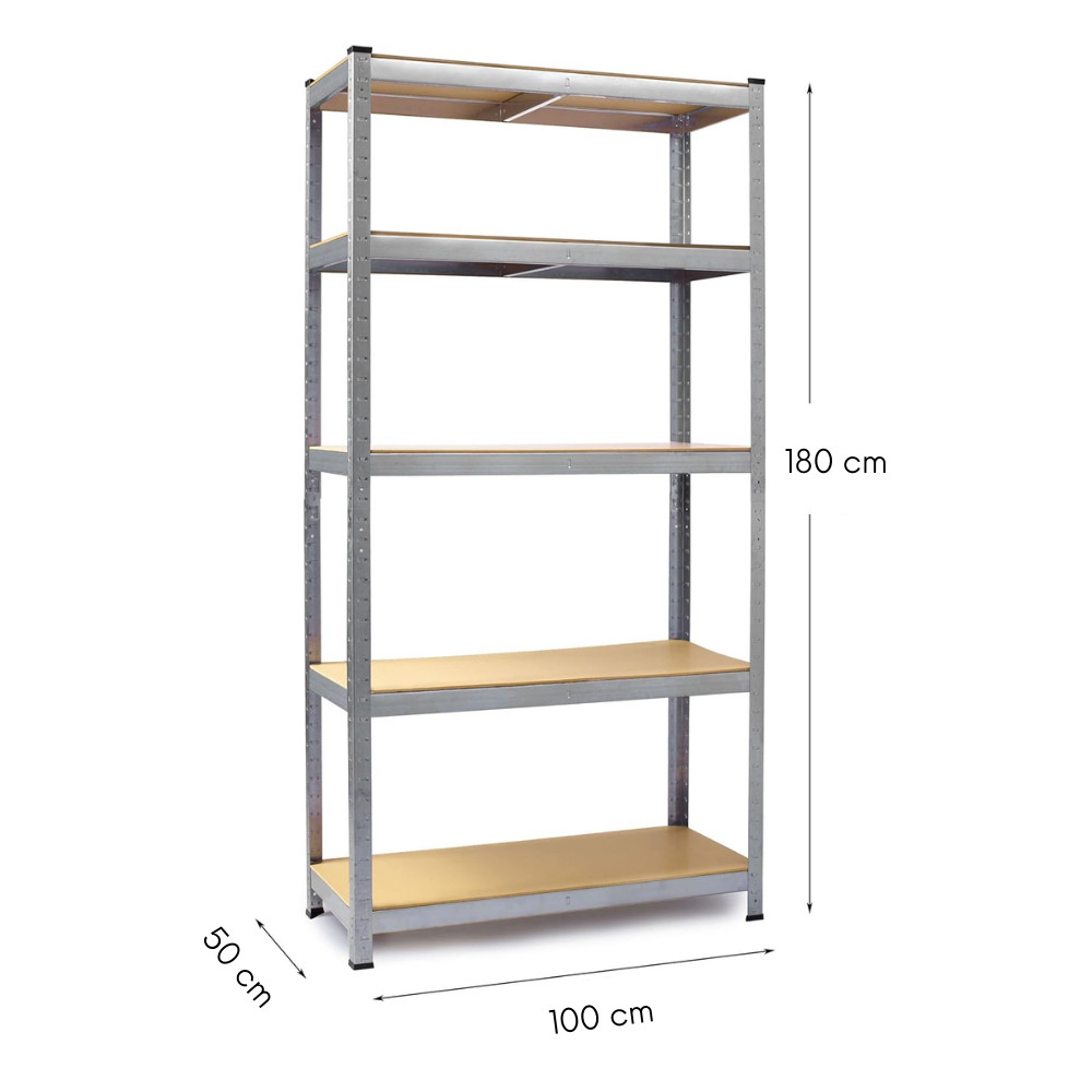 Intenso fém polc- 180 x 100 x 50 cm (5 polc) termék 2. képe