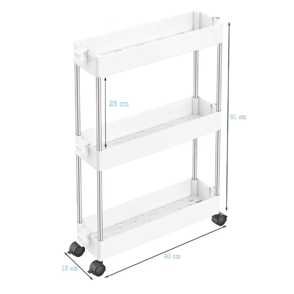 Intenso kerekes polc / zsúrkocsi - 40 x 60 x 13 cm termék 2. képe