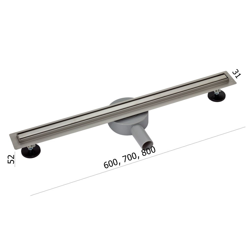 Gamma zuhanyfolyóka - Slim fedlap - 80 cm termék 2. képe
