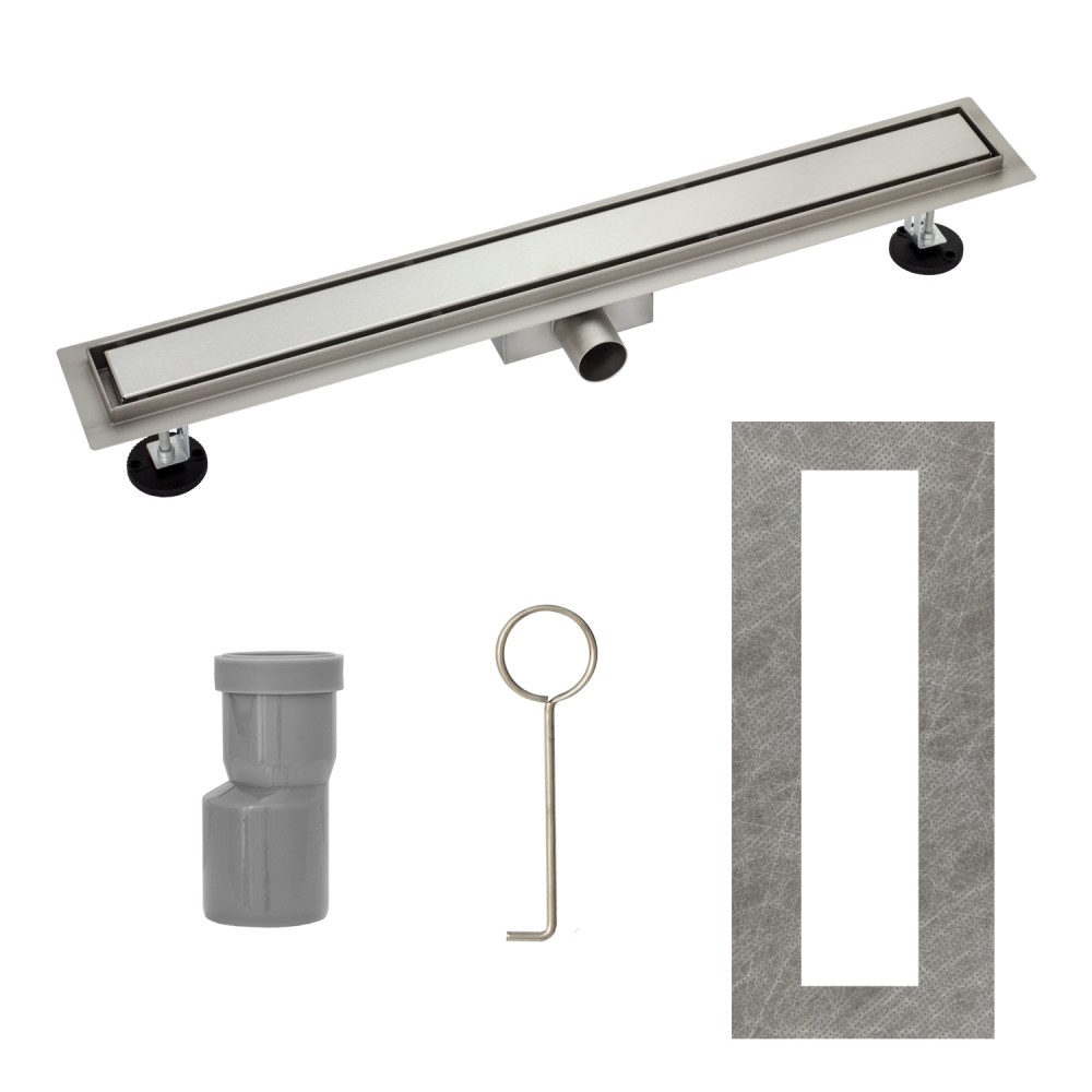 Gamma zuhanyfolyóka - inox fedlap - 100 cm termék 2. képe