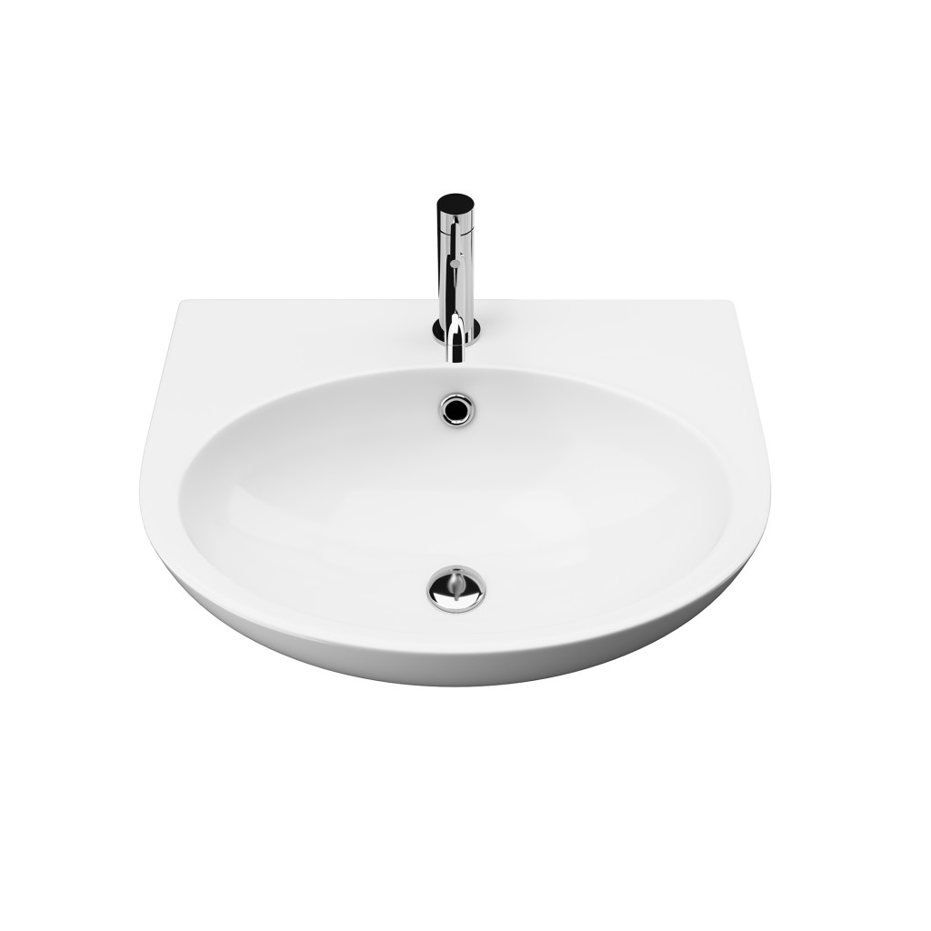 Welland H-5044 falra szerelhető mosdókagyló - 50 x 39 cm termék 2. képe