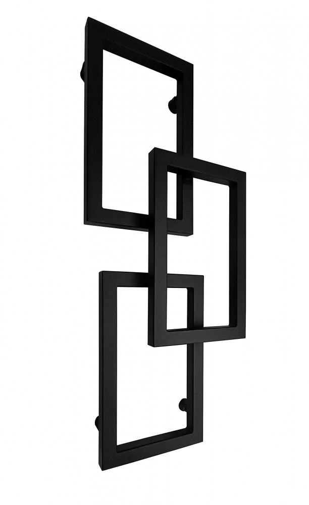 Weberg LOTUS Design Törölközőszárítós Radiátor 87x36 cm (Fekete) termék 2. képe