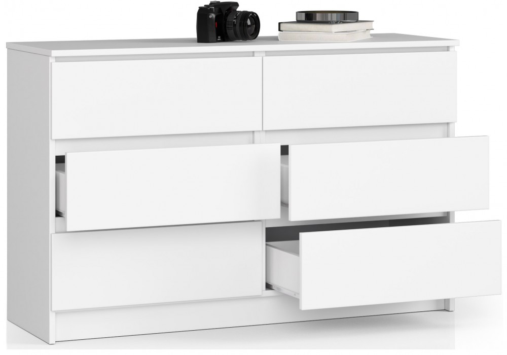 Komód - Akord Furniture K120 - fehér termék 2. képe