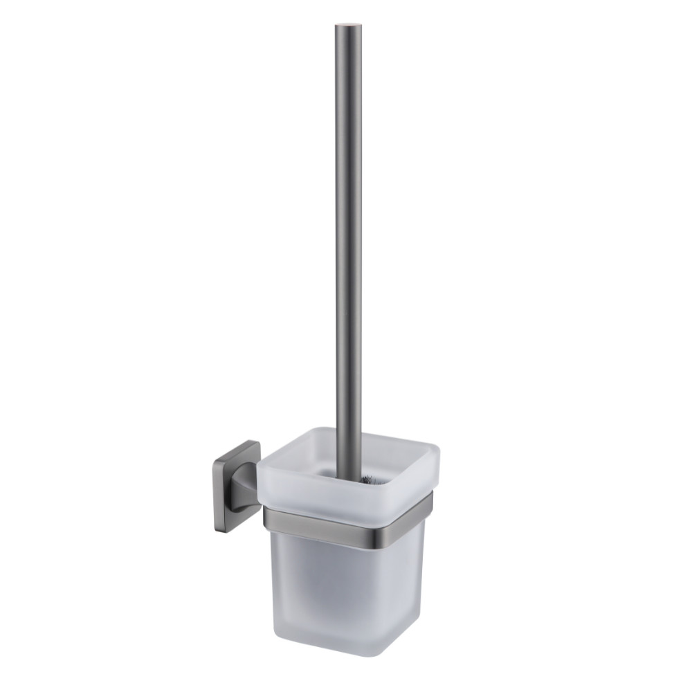 Welland Exclusive-Line WC kefe fali tartóval - gunmetal / tejüveg (39911-BGM) akciós termékkép 1