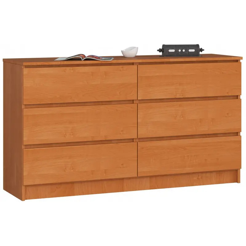 Komód - Akord Furniture K140-6 - égerfa akciós termékkép 1
