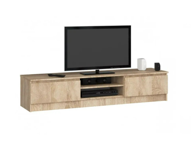 TV állvány 160 cm - Akord Furniture - sonoma tölgy akciós termékkép 1