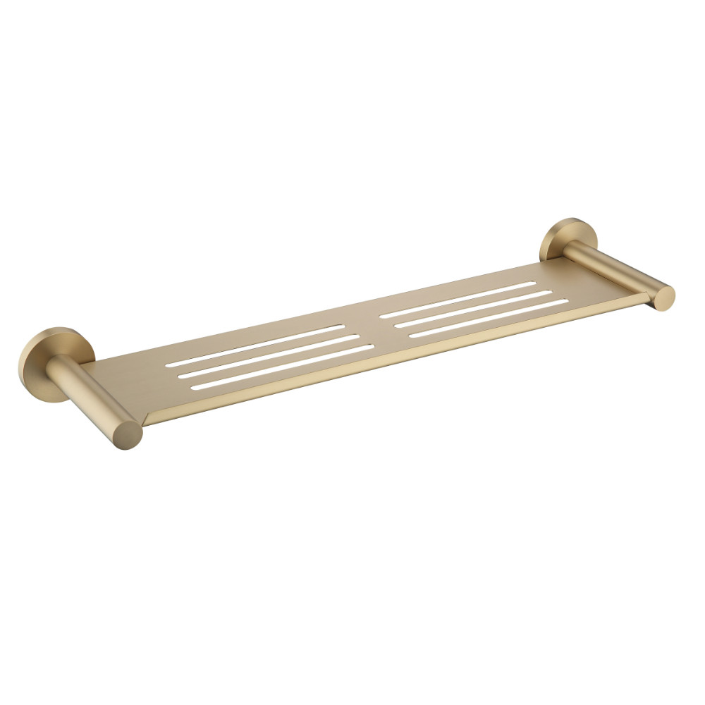 Welland Topaz fürdőszobai falipolc - 50 cm - arany (963-2712L-BG) akciós termékkép 1