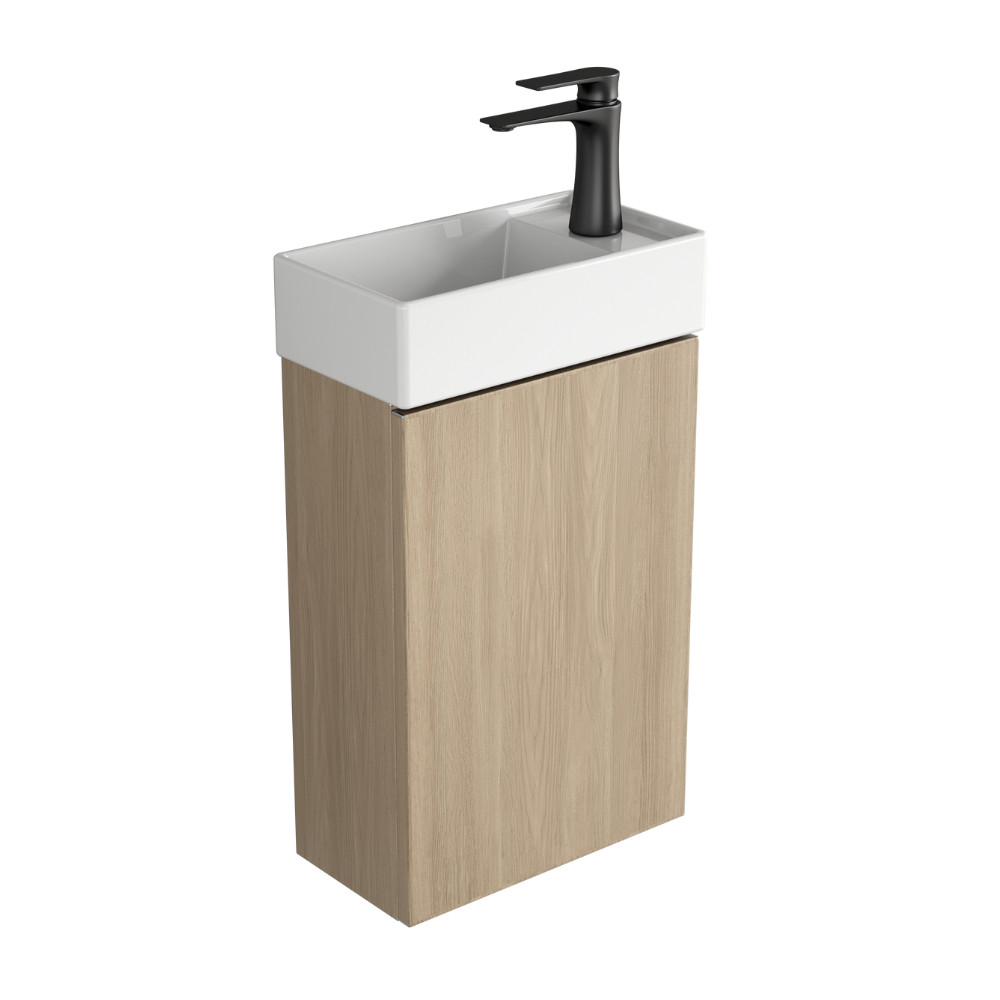 Welland Pico fürdőszobabútor + mosdókagyló + szifon - 40 cm (tölgy) akciós termékkép 1
