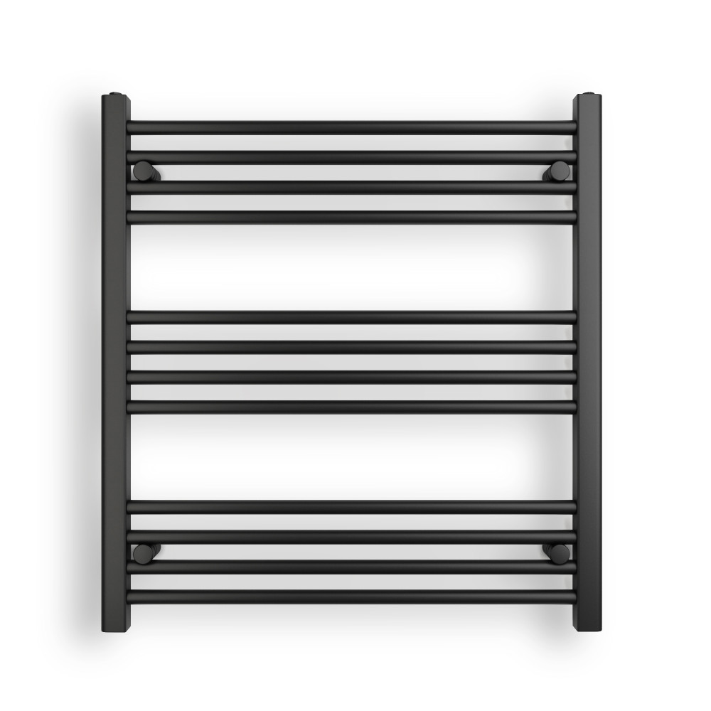 Törölközőszárító radiátor 75 x 80 cm - Nero Italia (fekete) akciós termékkép 1