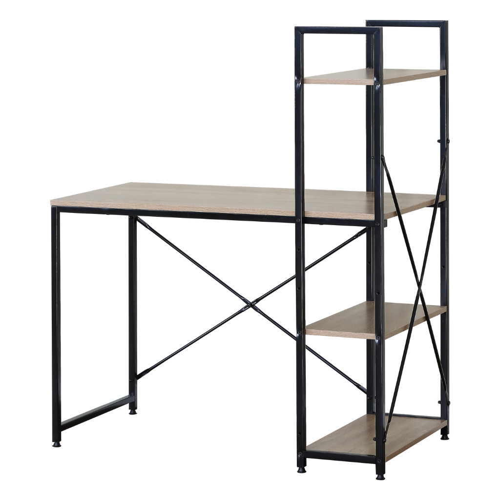 Intenso Compact íróasztal / számítógépasztal polcrendszerrel - 100 x 52 cm akciós termékkép 1
