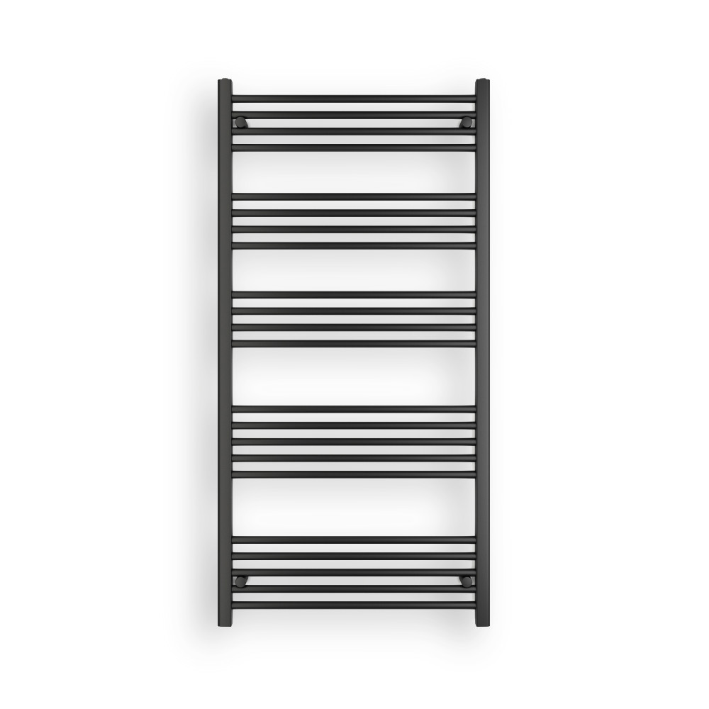Ecoradco törölközőszárító radiátor 75 x 150 cm (fekete) akciós termékkép 1