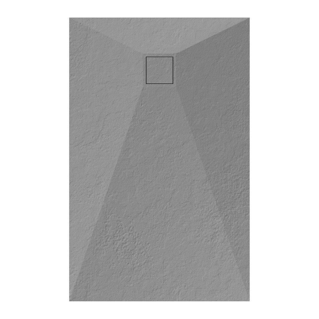 Welland kőhatású zuhanytálca szifonnal 70 x 110 cm - szürke (GT-11070SS) akciós termékkép 1