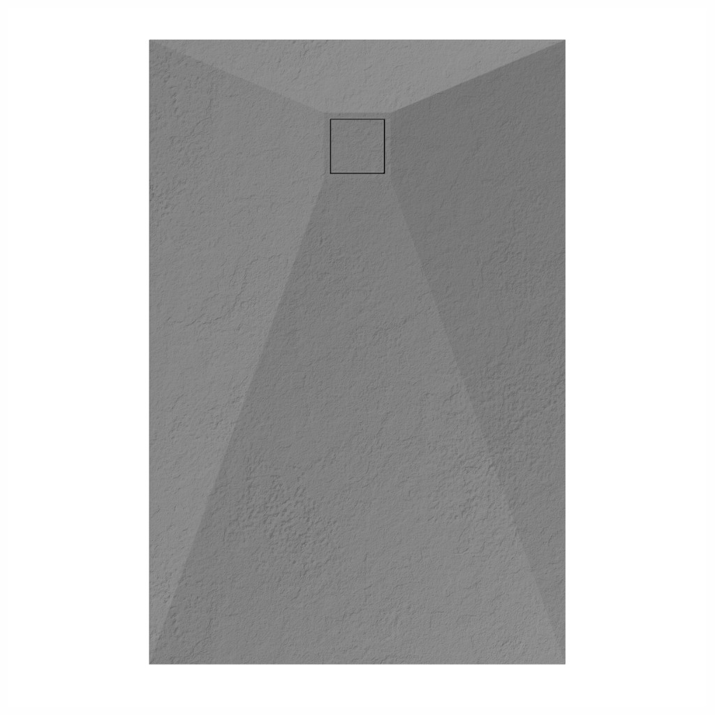 Welland kőhatású zuhanytálca szifonnal 80 x 120 cm - szürke (GT-12080SS) akciós termékkép 1