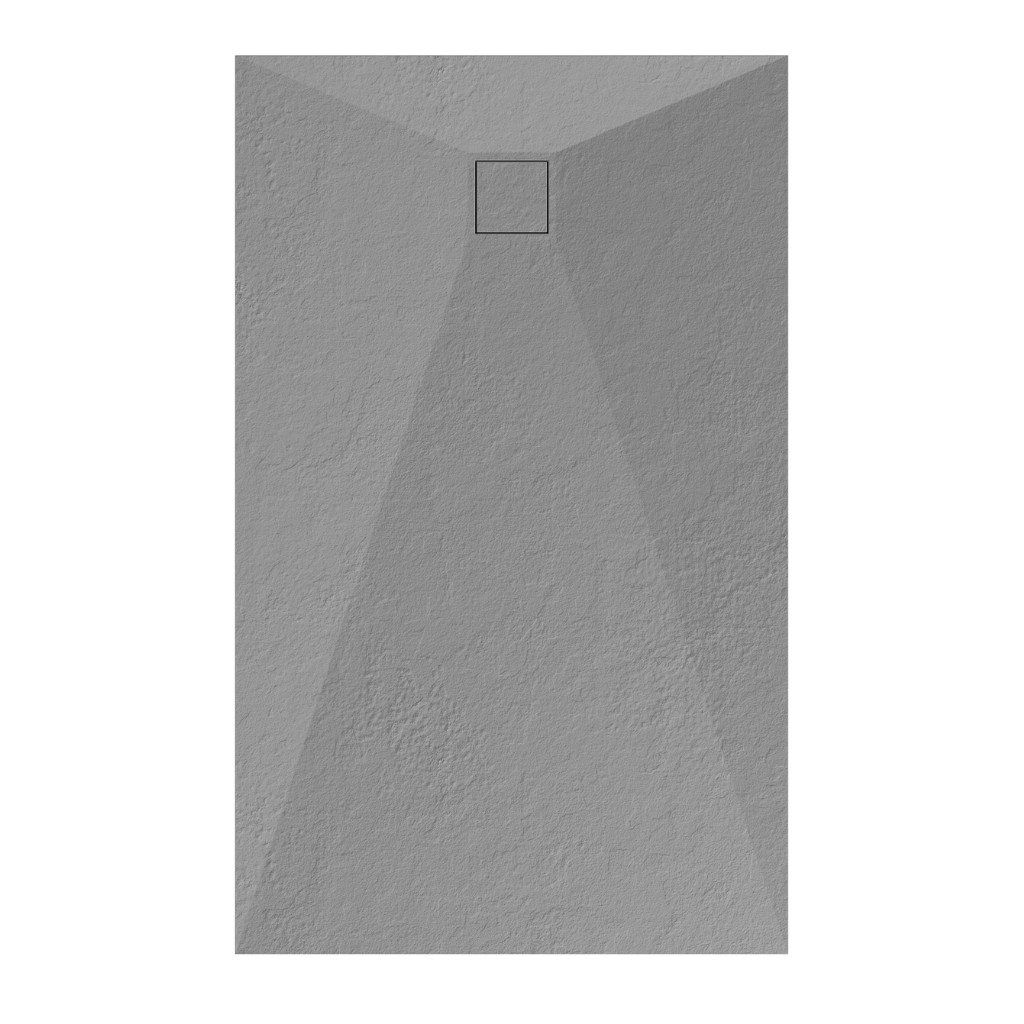 Welland kőhatású zuhanytálca szifonnal 80 x 130 cm - szürke (GT-13080SS) akciós termékkép 1