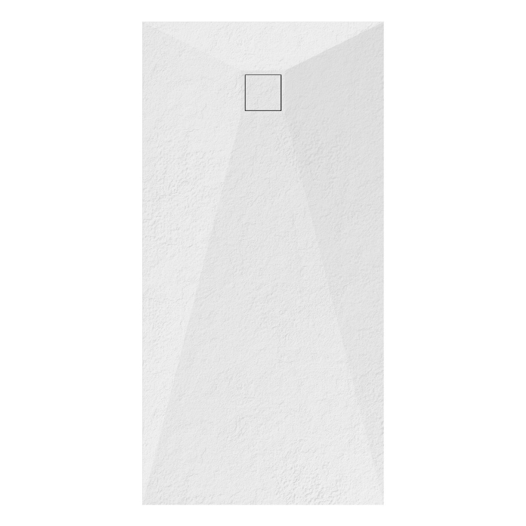 Welland kőhatású zuhanytálca szifonnal 70 x 140 cm - fehér (GT-14070SS) akciós termékkép 1