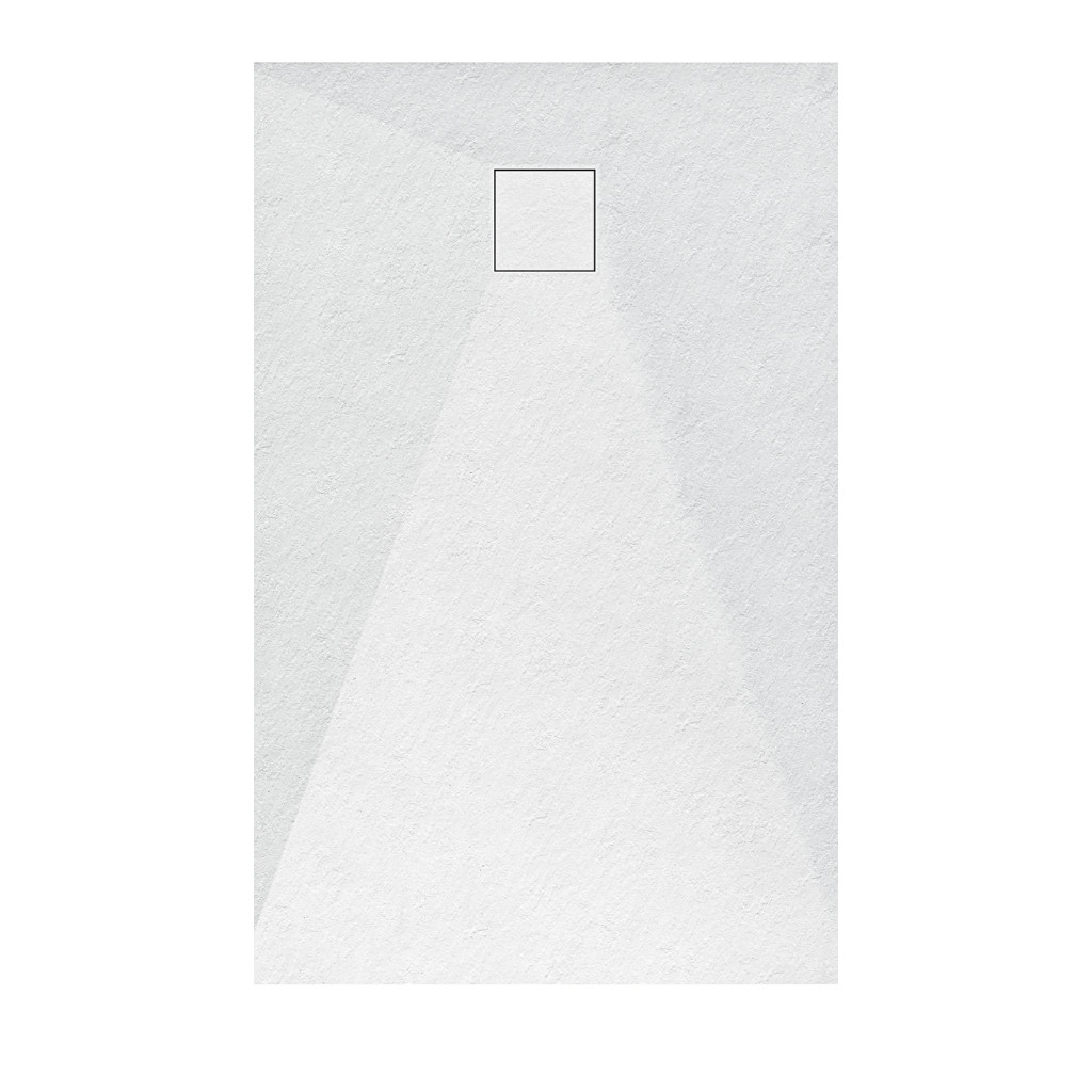 Welland kőhatású zuhanytálca szifonnal 80 x 140 cm - fehér (GT-14080SS) akciós termékkép 1