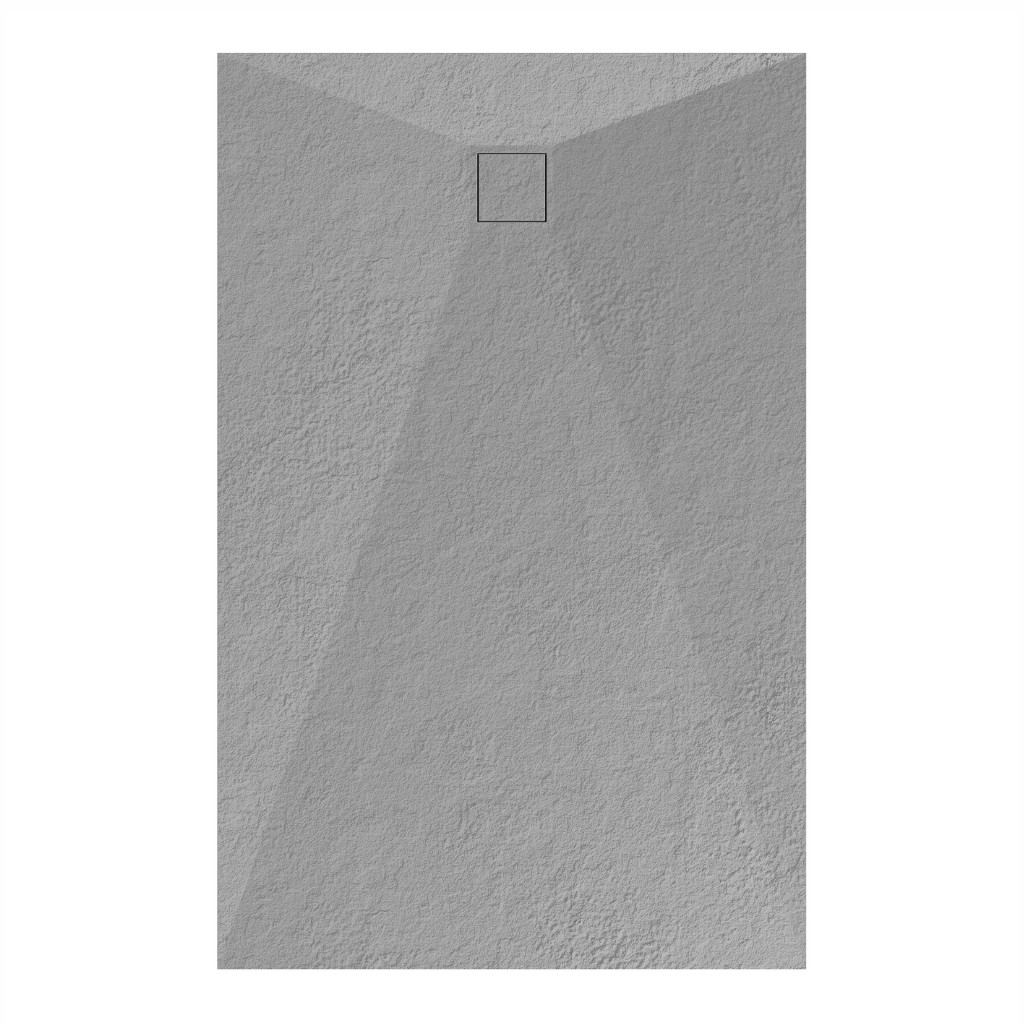 Welland kőhatású zuhanytálca szifonnal 90 x 140 cm - szürke (GT-14090SS) akciós termékkép 1