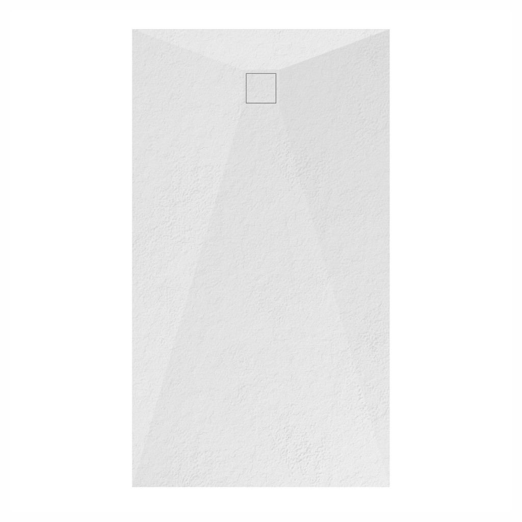 Welland kőhatású zuhanytálca szifonnal 90 x 160 cm - fehér (GT-16090SS) akciós termékkép 1