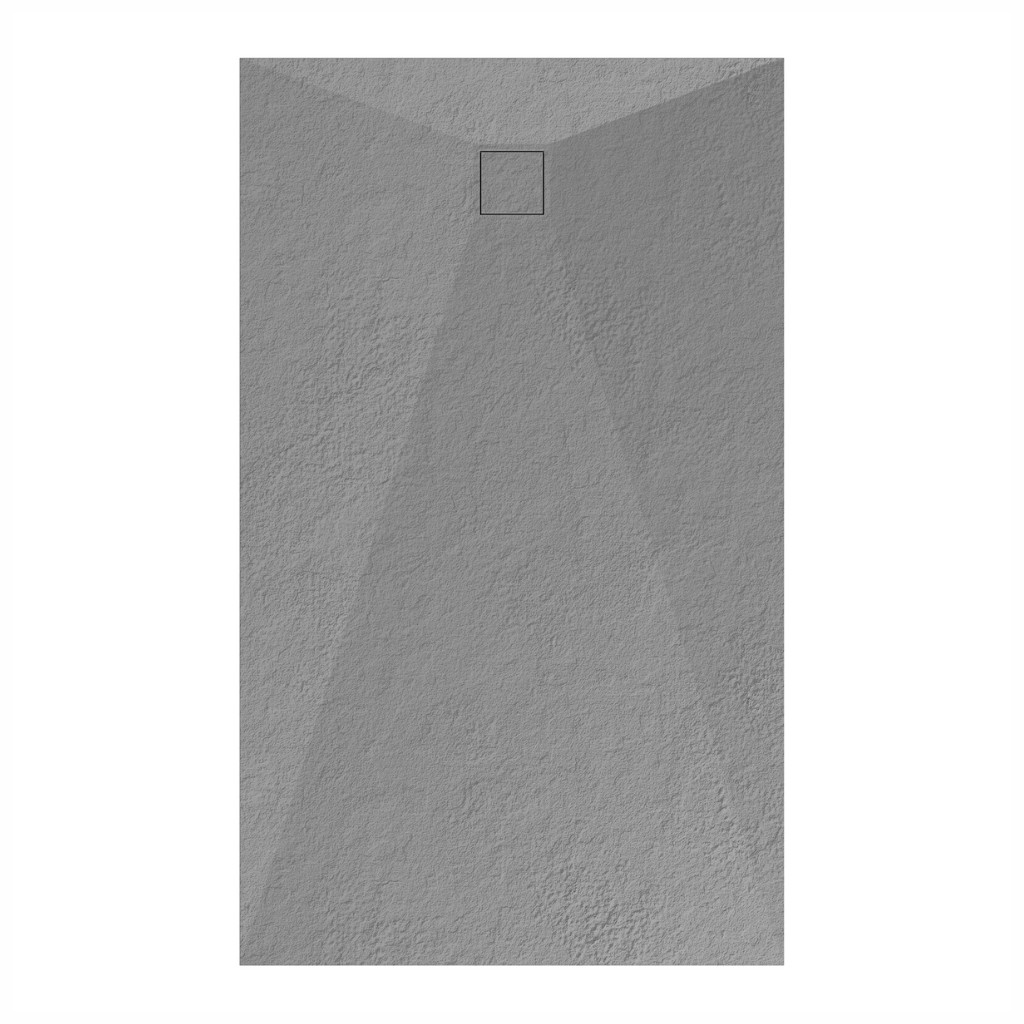 Welland kőhatású zuhanytálca szifonnal 90 x 160 cm - szürke (GT-16090SS) akciós termékkép 1