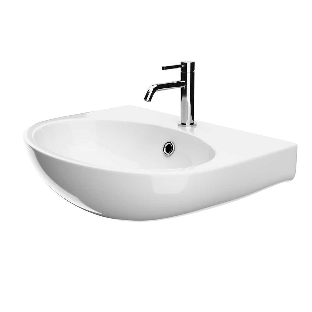 Welland H-5044 falra szerelhető mosdókagyló - 50 x 39 cm akciós termékkép 1