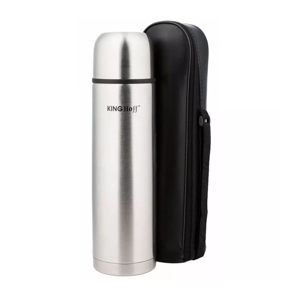 Kinghoff termosz / utazóbögre tartóval 350ml - inox (KH-4051) akciós termékkép 1