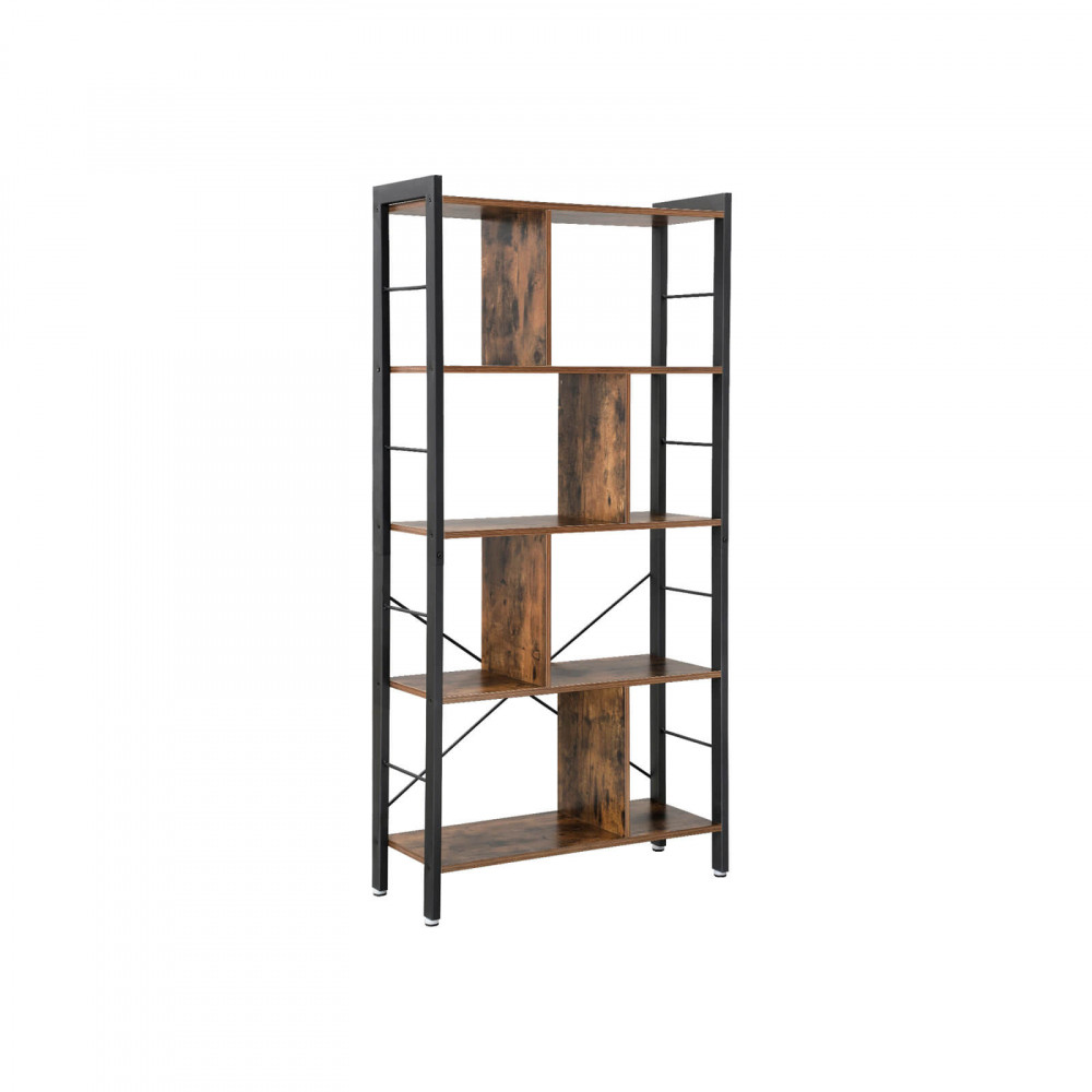 Könyvespolc / tároló polc - Vasagle Loft - 74 x 154 cm akciós termékkép 1