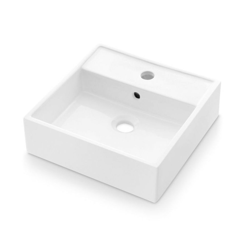 Welland UC-7 pultra építhető mosdókagyló - 39 x 39 cm - fehér akciós termékkép 1
