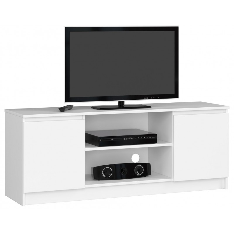 TV állvány 140 cm - Akord Furniture - fehér akciós termékkép 1